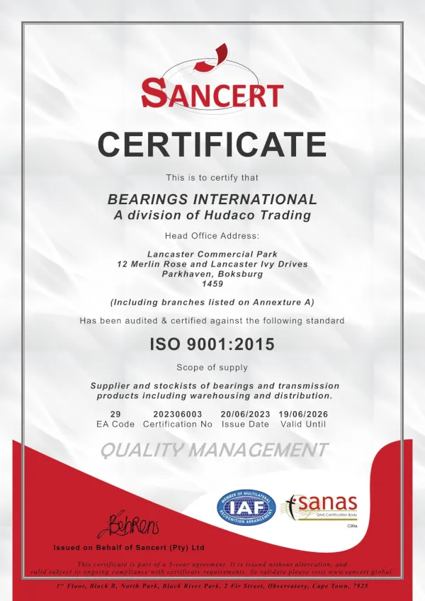 ISO 9001-2015 Certificate