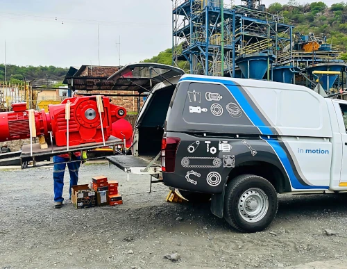 mineral processing plants, transporting
